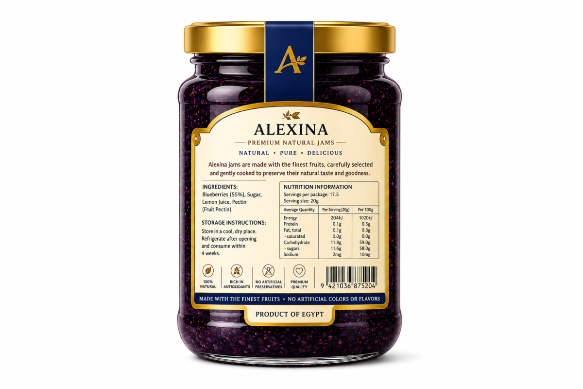 Alexina Foods Blueberry Jam Exporter