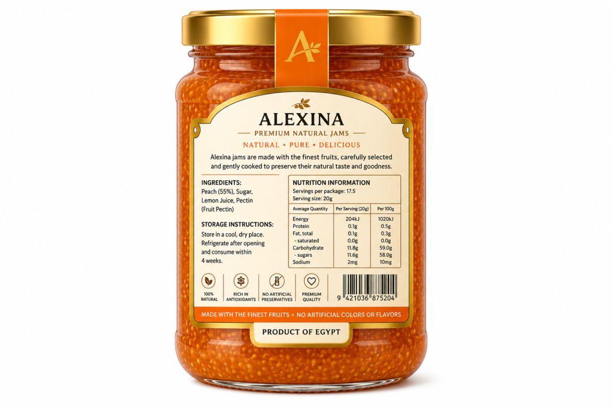 Alexina Foods Peach Jam Exporter