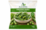 Premium Egyptian frozen okra by Alexina Foods, packed for wholesale, private label, food service, and worldwide export.