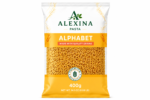 Alexina Premium Pasta Alphabet made from high-quality durum wheat semolina, premium Egyptian pasta supplier and exporter for wholesale and bulk orders.