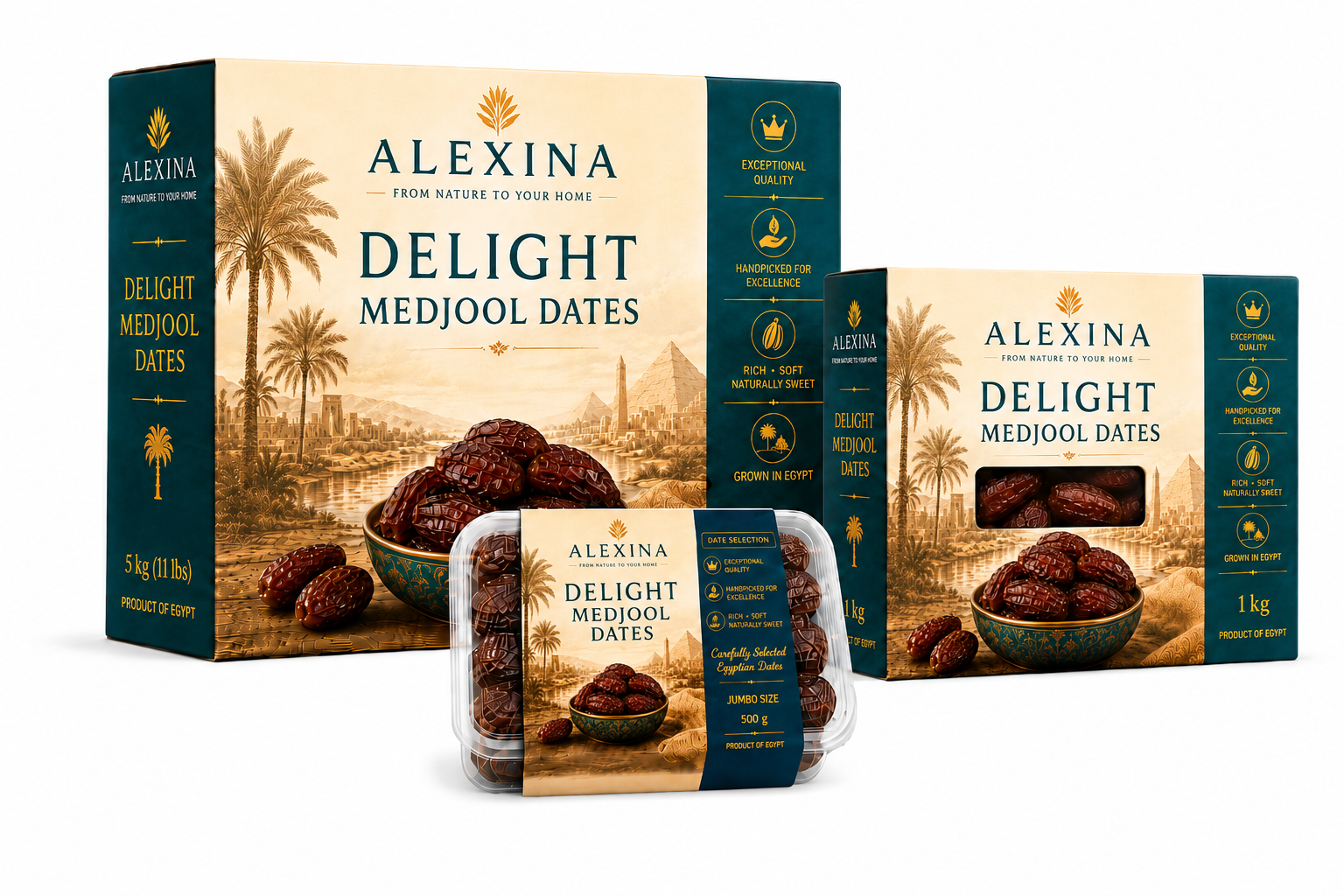 Egyptian Delight Medjool Dates - Alexina Foods