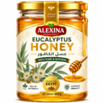 Alexina Premium Eucalyptus Honey, pure natural honey with rich flavor and premium quality, Egyptian honey supplier and exporter for wholesale and bulk orders.