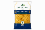 Alexina Premium Fettuccine Pasta made from high-quality durum wheat semolina, premium Egyptian pasta supplier and exporter for wholesale and bulk orders.