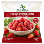 Premium Egyptian frozen strawberries by Alexina Foods, packed for wholesale, private label, food service, and worldwide export.