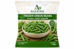 Premium Egyptian frozen green beans by Alexina Foods, packed for wholesale, private label, food service, and worldwide export.