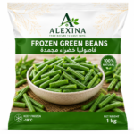 Premium Egyptian frozen green beans by Alexina Foods, packed for wholesale, private label, food service, and worldwide export.