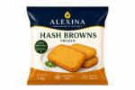 Alexina Premium Frozen Hash Browns from Egypt – Crispy IQF hash browns for breakfast, restaurants, supermarkets, wholesale, and worldwide export