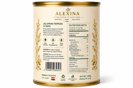 Alexina Foods Egyptian Canned Jalapeno Exporter