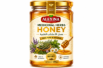 Alexina Premium Medical Herbs Honey, pure natural honey infused with medicinal herbs, premium Egyptian honey supplier and exporter for wholesale and bulk orders.