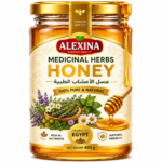 Alexina Premium Medical Herbs Honey, pure natural honey infused with medicinal herbs, premium Egyptian honey supplier and exporter for wholesale and bulk orders.
