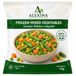Premium Egyptian frozen mixed vegetables by Alexina Foods, packed for wholesale, private label, food service, and worldwide export.