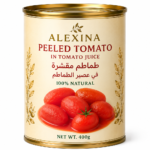 Alexina Foods Egyptian Canned Peeled Tomatoes Exporter