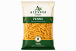 Alexina Premium Penne Pasta made from high-quality durum wheat semolina, premium Egyptian pasta supplier and exporter for wholesale and bulk orders.