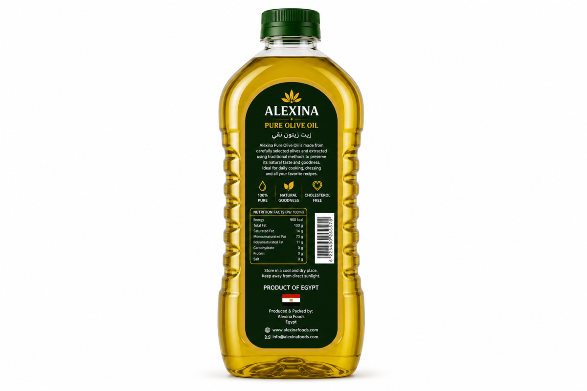 Premium Egyptian Pure Olive Oil in Plastic Bottle | Alexina Foods Exporter