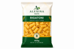 Alexina Premium Rigatoni Pasta made from high-quality durum wheat semolina, premium Egyptian pasta supplier and exporter for wholesale and bulk orders.