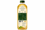 Back label of Alexina Premium Soybean Oil bottle showing nutritional information, ingredients, and product details