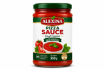 Alexina Premium Tomato Pizza Sauce made from fresh natural tomatoes, premium Egyptian pizza sauce supplier and exporter for wholesale and bulk orders.