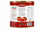 Alexina Premium Tomato Puree made from fresh natural tomatoes, premium Egyptian tomato puree supplier and exporter for wholesale and bulk orders.