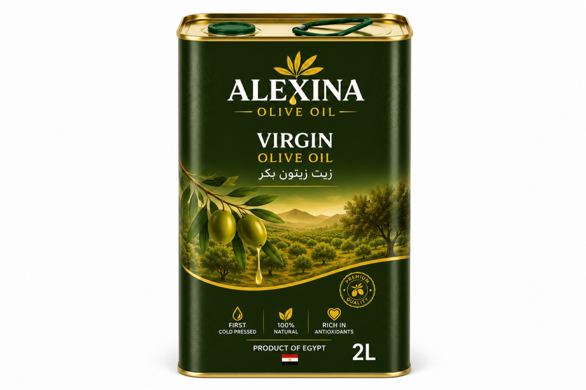 Premium Egyptian Virgin Olive Oil Tin | Alexina Foods Exporter