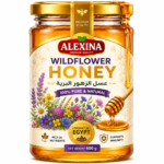 Alexina Premium Wildflower Honey, pure natural honey with rich floral taste and premium quality, Egyptian honey supplier and exporter for wholesale and bulk orders.