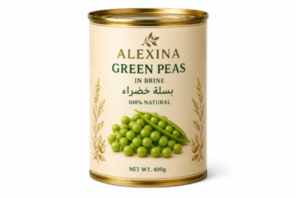 Alexina Foods Egyptian Canned Green Peas Exporter