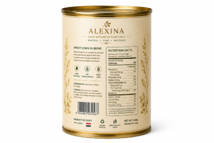 Alexina Foods Egyptian Canned Sweet Corn Exporter