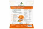 Premium Egyptian frozen apricot halves by Alexina Foods, supplied for wholesale, private label, food service, and international export.